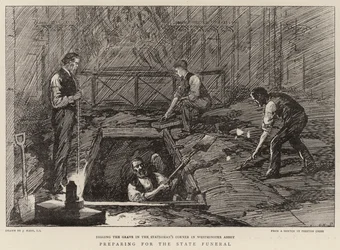 Příprava na státní pohřeb